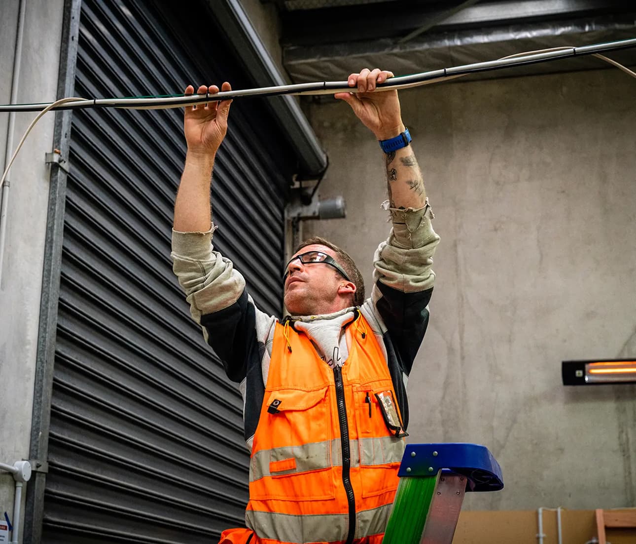 Leadon team member standing in front of a whiteboard